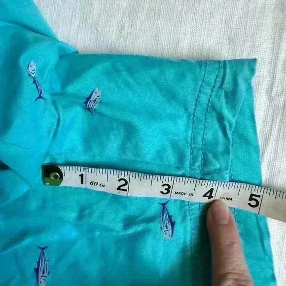 Magellan Women's Size 14 Blue Fish Shorts Spring Summer Cruise Vacation - Picture 7 of 8